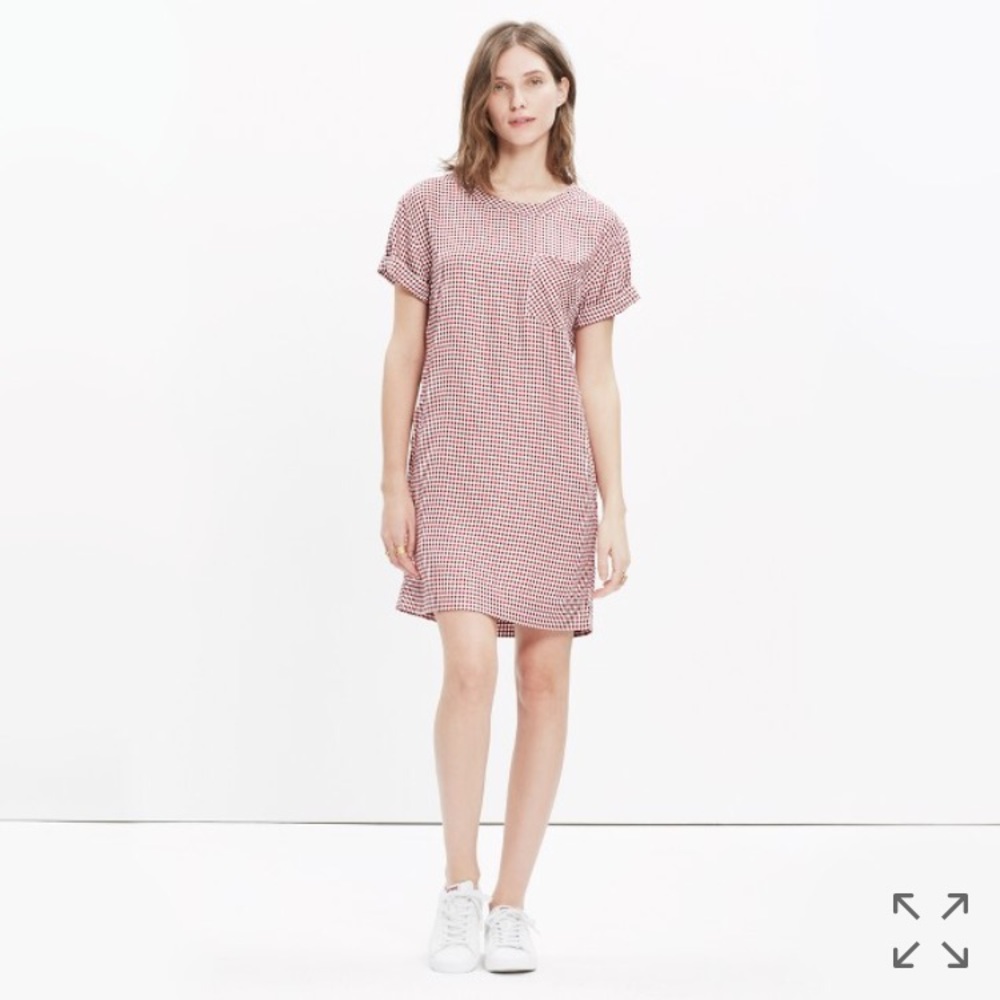Madewell gingham dress with pockets